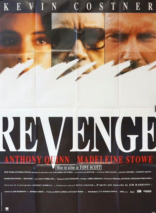 REVENGE MOVIE POSTER ORIGINAL 120x160 KEVIN COSTNER, ANTHONY QUINN
