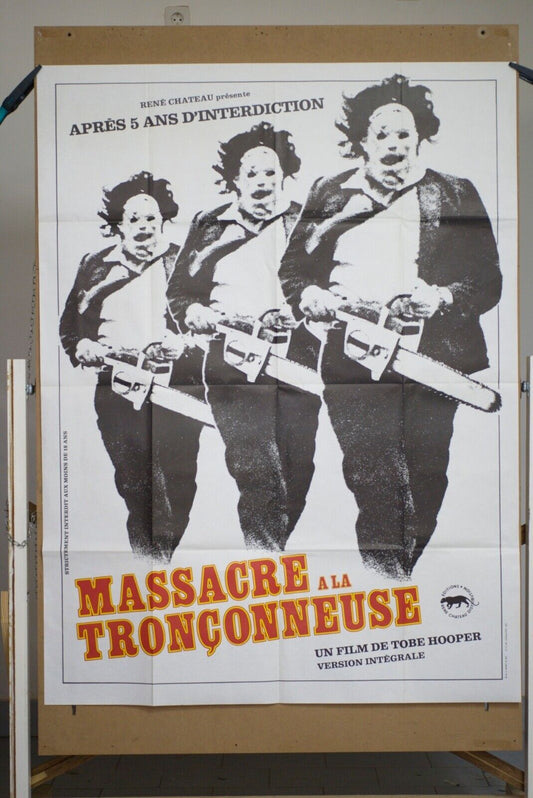 TEXAS MASSACRE A LA TRONCONNEUSE ORIGINAL MOVIE POSTER 120x160  CURTIS KEN