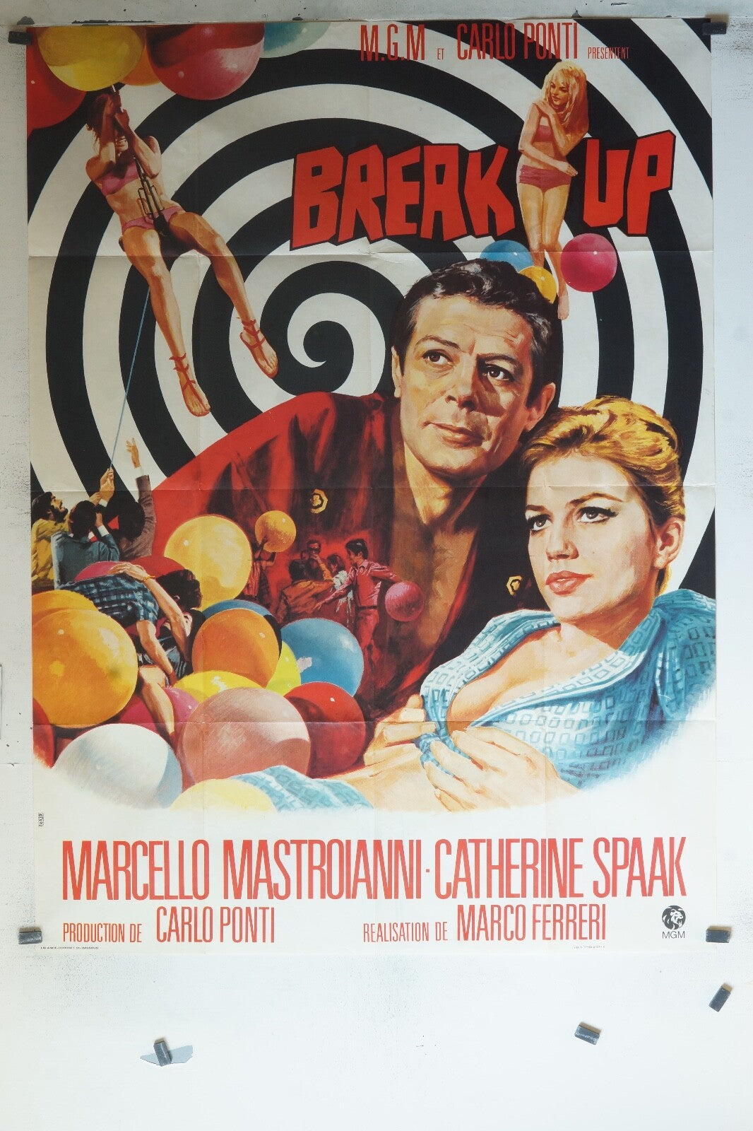 BREAK UP movie poster ORIGINAL 120x160 Marcello Mastroianni , Catherine Spaak 