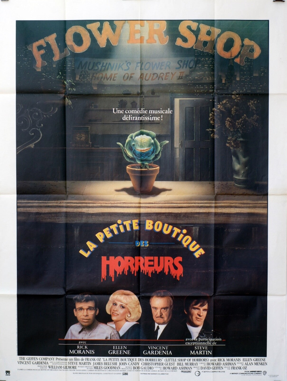 LA PETITE BOUTIQUE DES HORREURS ORIGINAL MOVIE POSTER 120x160 RICK MORANIS