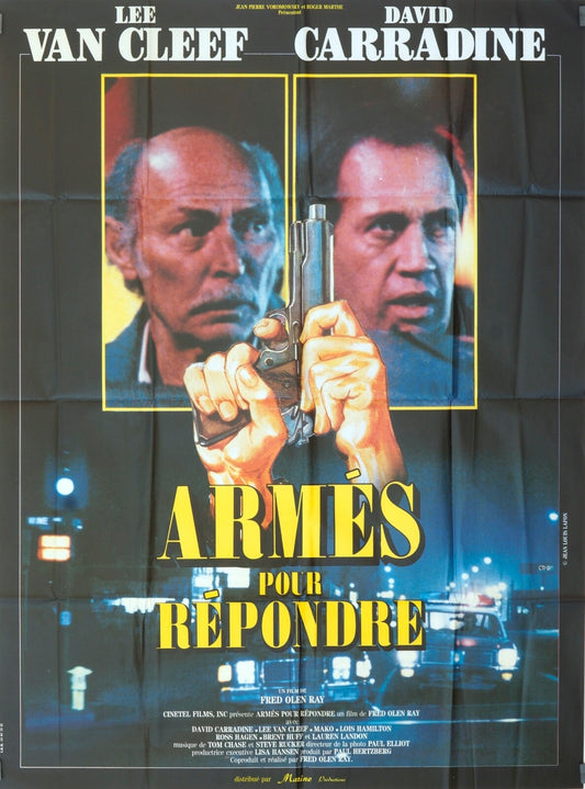 ARMÉS POUR RÉPONDRE MOVIE POSTER ORIGINAL 120x160 LEE VAN CLEEF