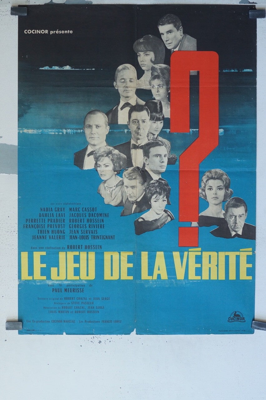 LE JEU DE LA VÉRITÉ ORIGINAL120x160 PAUL MEURISSE, NADIA GRAY