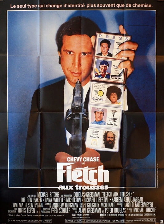 FLETCH AUX TROUSSES MOVIE POSTER  ORIGINAL (120X160) JOHN DON BAKER