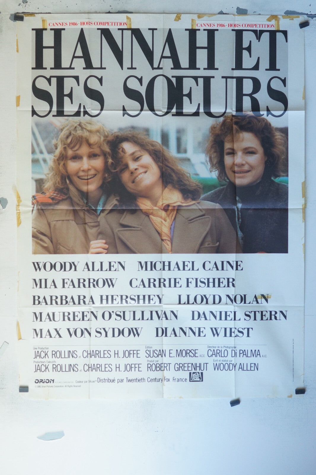 HANNAH ET SES SŒURS AMÉRICAIN MOVIE POSTER ORIGINAL 120x160 WOODY ALLEN