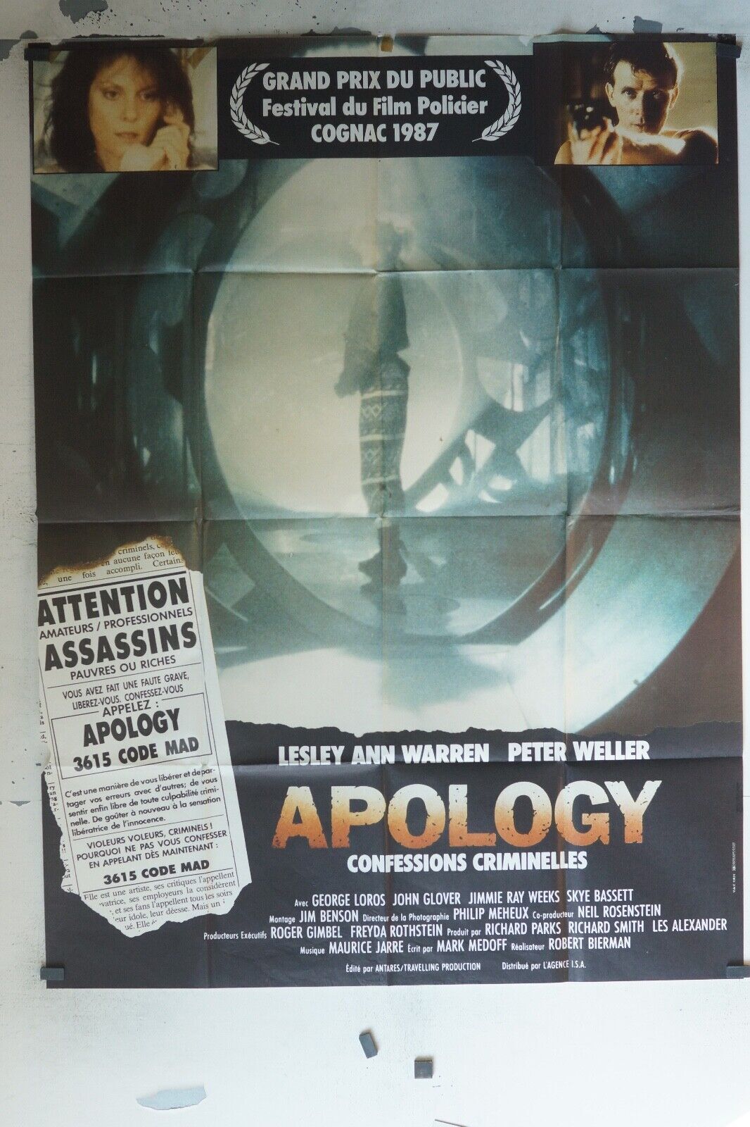 APOLOGY MOVIE POSTER ORIGINAL (120x160) LESLEY ANN WARREN