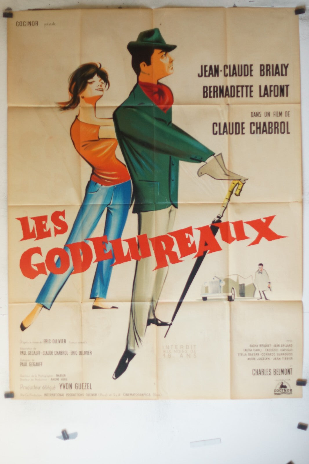 GODELUREAUX (LES) POSTER ORIGINAL120x160 Jean-Claude Brialy , Bernadette Lafont 