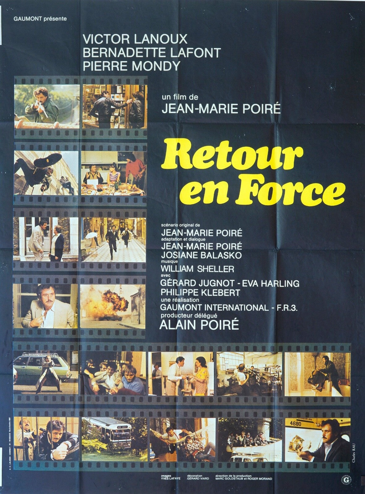 RETOUR EN FORCE ORIGINAL MOVIE POSTER 120x160 VICTOR LANOUX