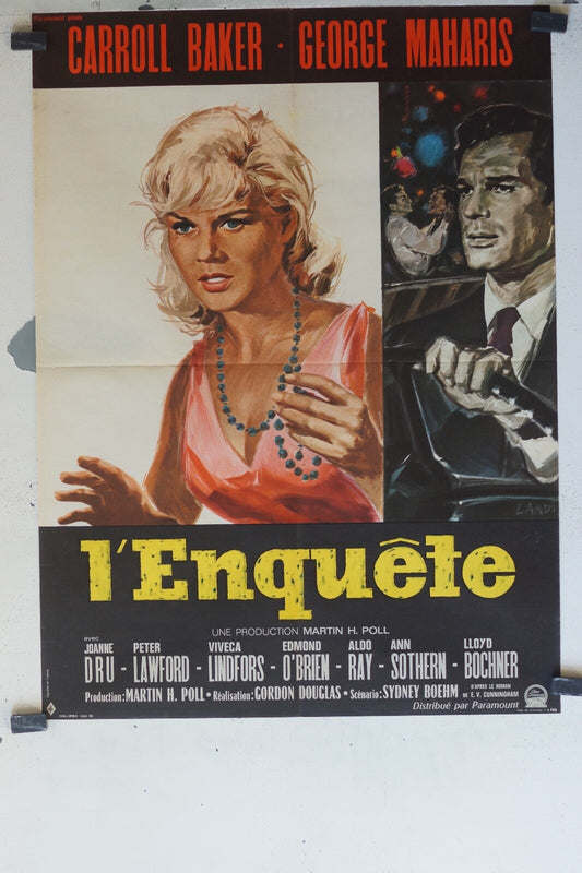 ENQUETE (L’) MOVIE POSTER ORIGINAL (60X80) Carroll Baker 