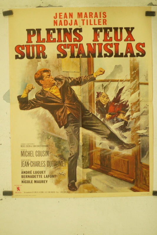 PLEINS FEUX SUR STANISLAS MOVIE POSTER ORIGINAL (60X80) JEAN MARAIS, NADJA TILLE