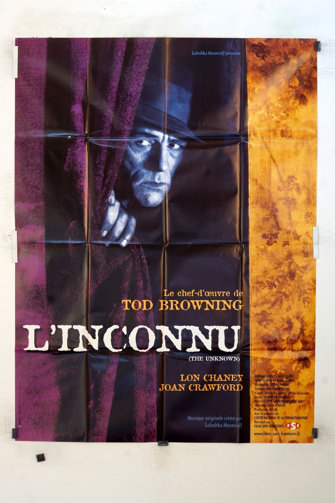 L’INCONNU LON CHANEY MOVIE POSTER ORIGINAL 120x160
