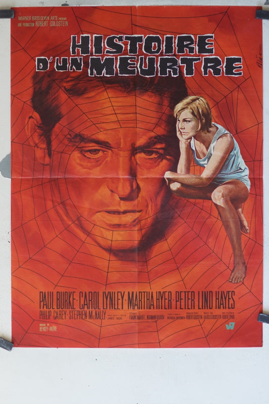  HISTOIRE D’UN MEURTRE MOVIE POSTER ORIGINAL (60X80) Paul Burke , Carol Lynley 