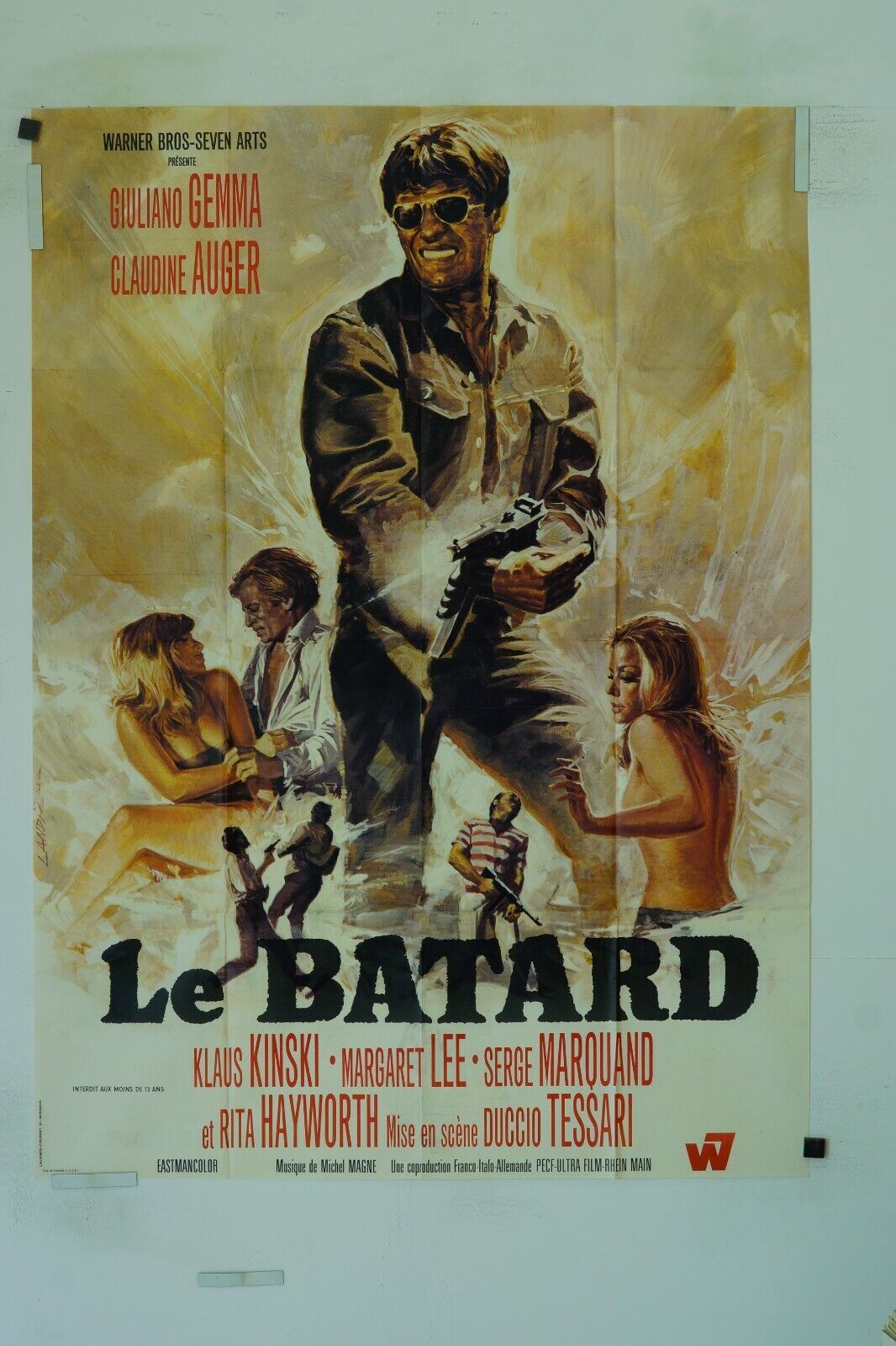 LE BATARD 120X160 ORIGINAL MOVIE POSTER GIULIANO GEMMA