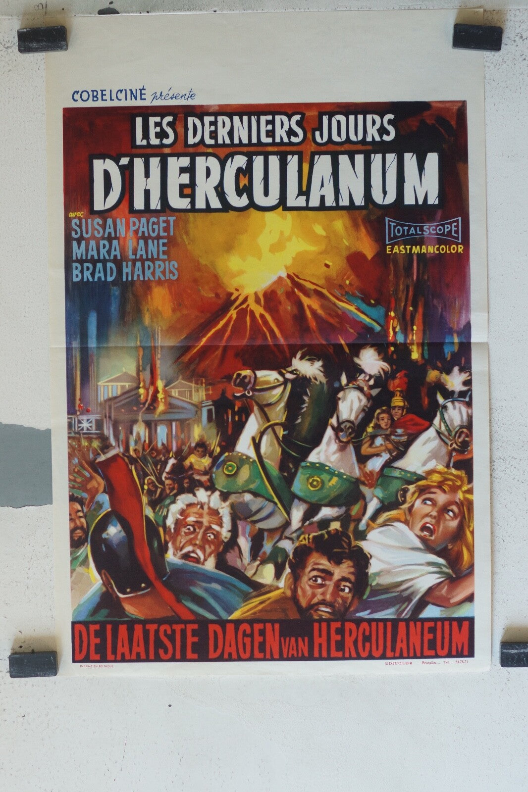 DERNIERS JOURS D’HERCULANUM (LES) (POSTER ORIGINAL) 30X55 Brad Harris 