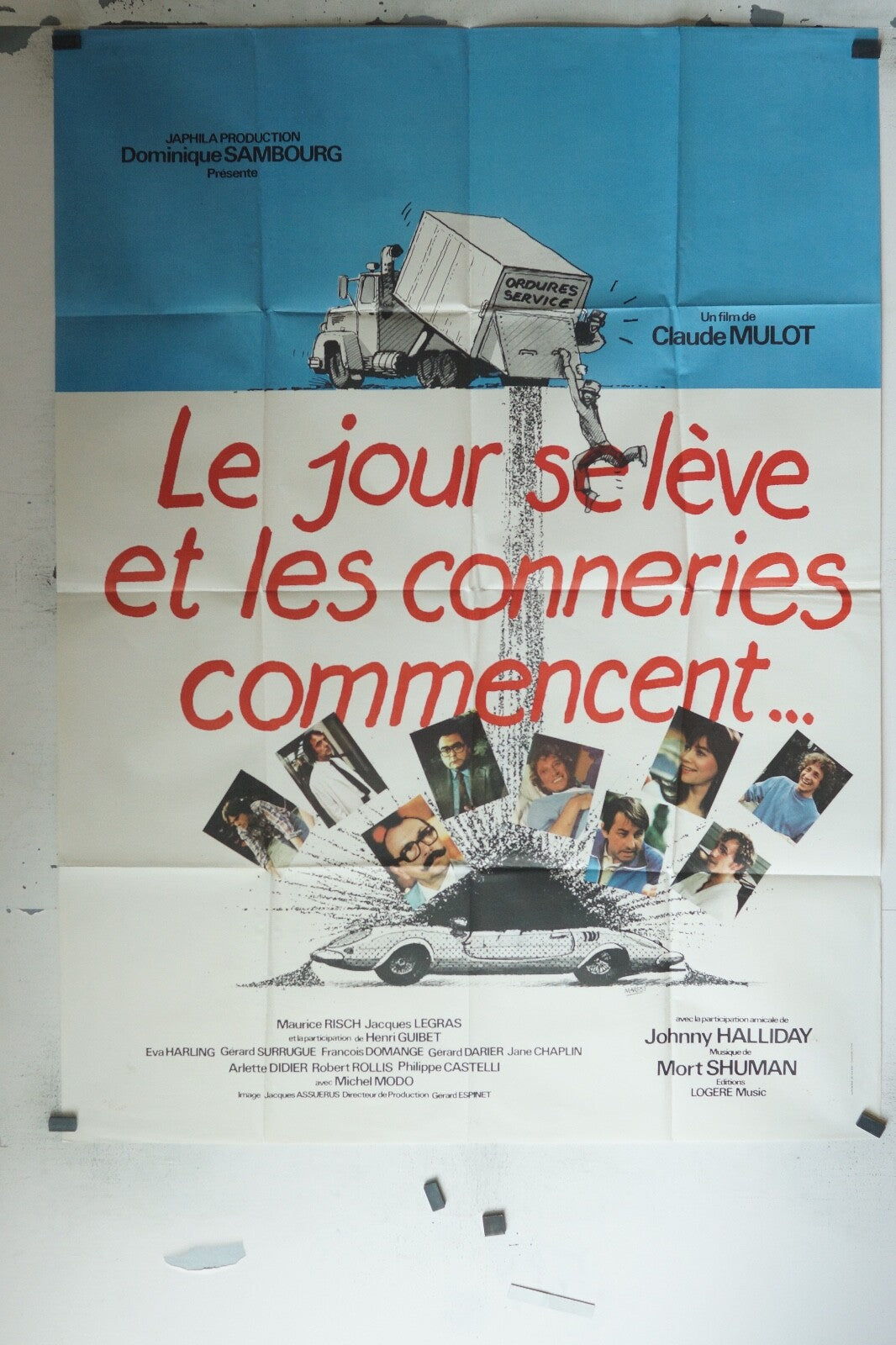 LE JOUR SE LÈVE ET LES CONNERIES COMMENCENT ORIGINAL 120x160 MEL GIBSON