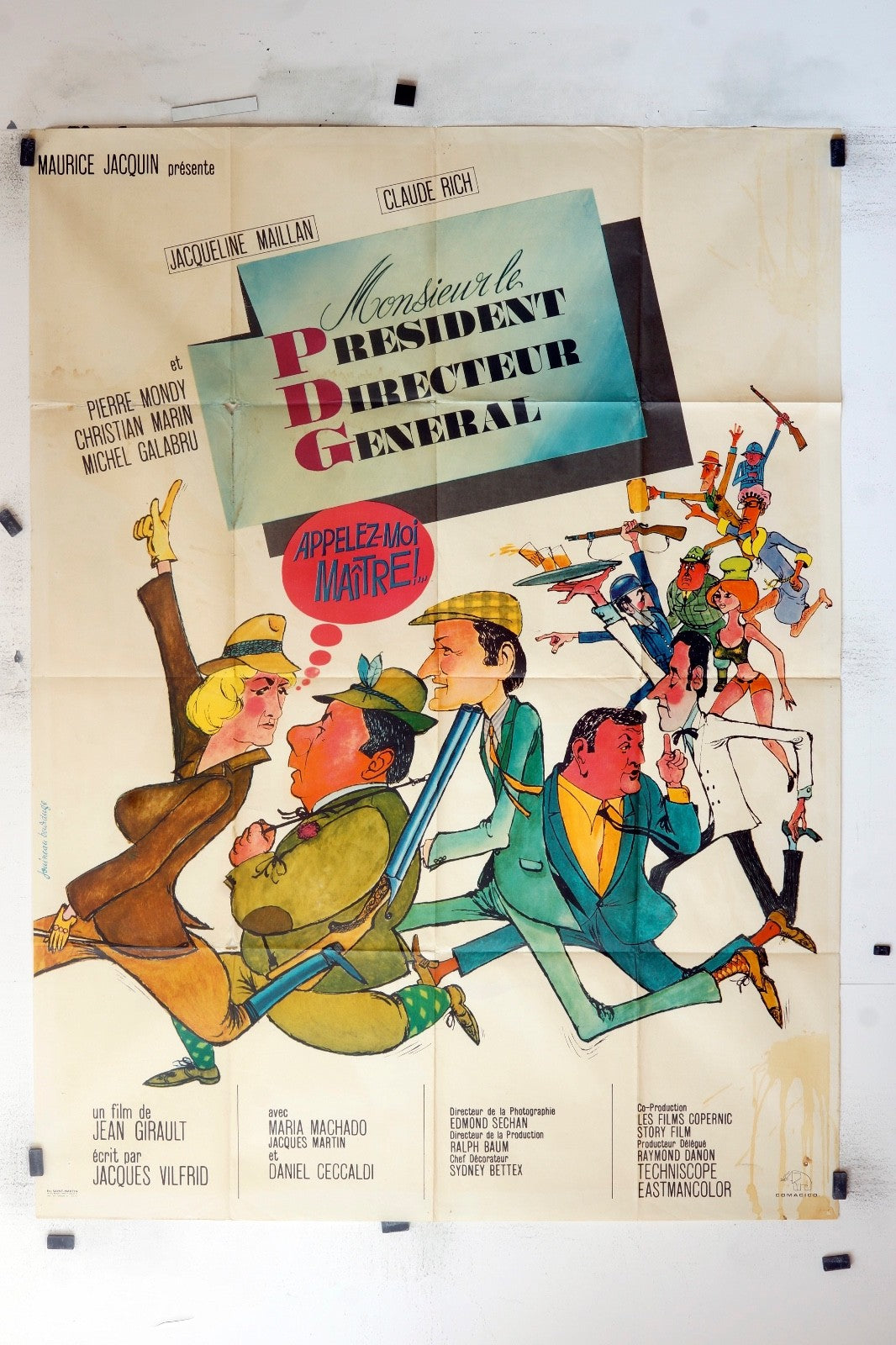 MONSIEUR LE PRÉSIDENT DIRECTEUR GÉNÉRAL CLAUDE MOVIE POSTER ORIGINAL (120x160)