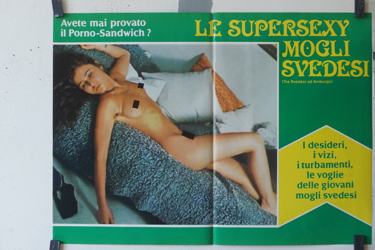 SUPERSEXY MOGLI SVEDESI ORIGINAL MOVIE POSTER 60x67 Uta Koepke 