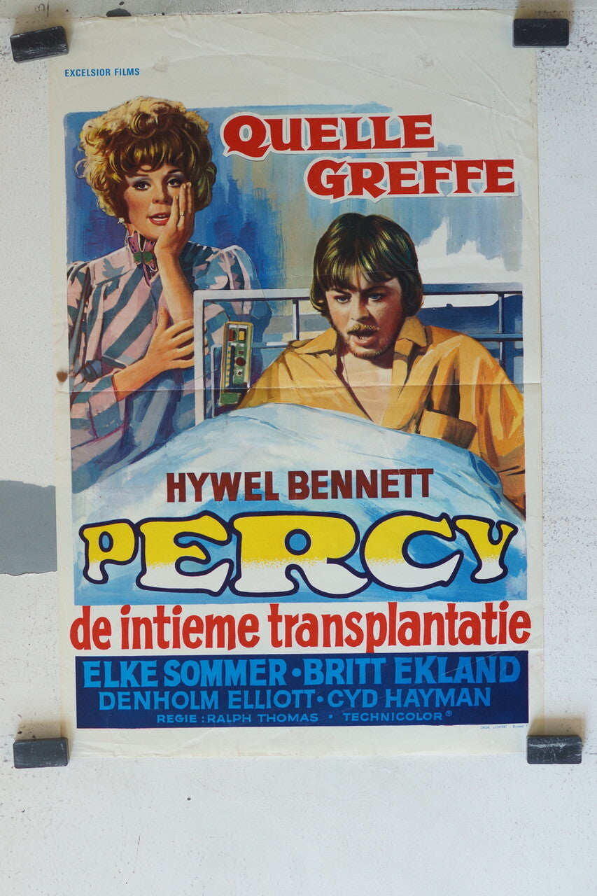 PERCY QUELLE GREFFE - (POSTER ORIGINAL) 30X55 Elke Sommer , Britt Ekland 