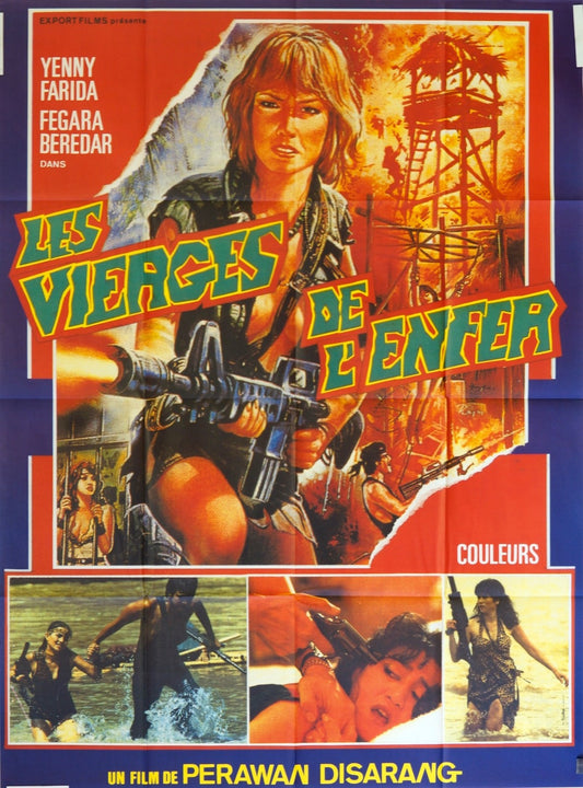 LES VIERGES DE L’ENFER  YENNY FARIDA ORIGINAL  POSTER ORIGINAL 120x160
