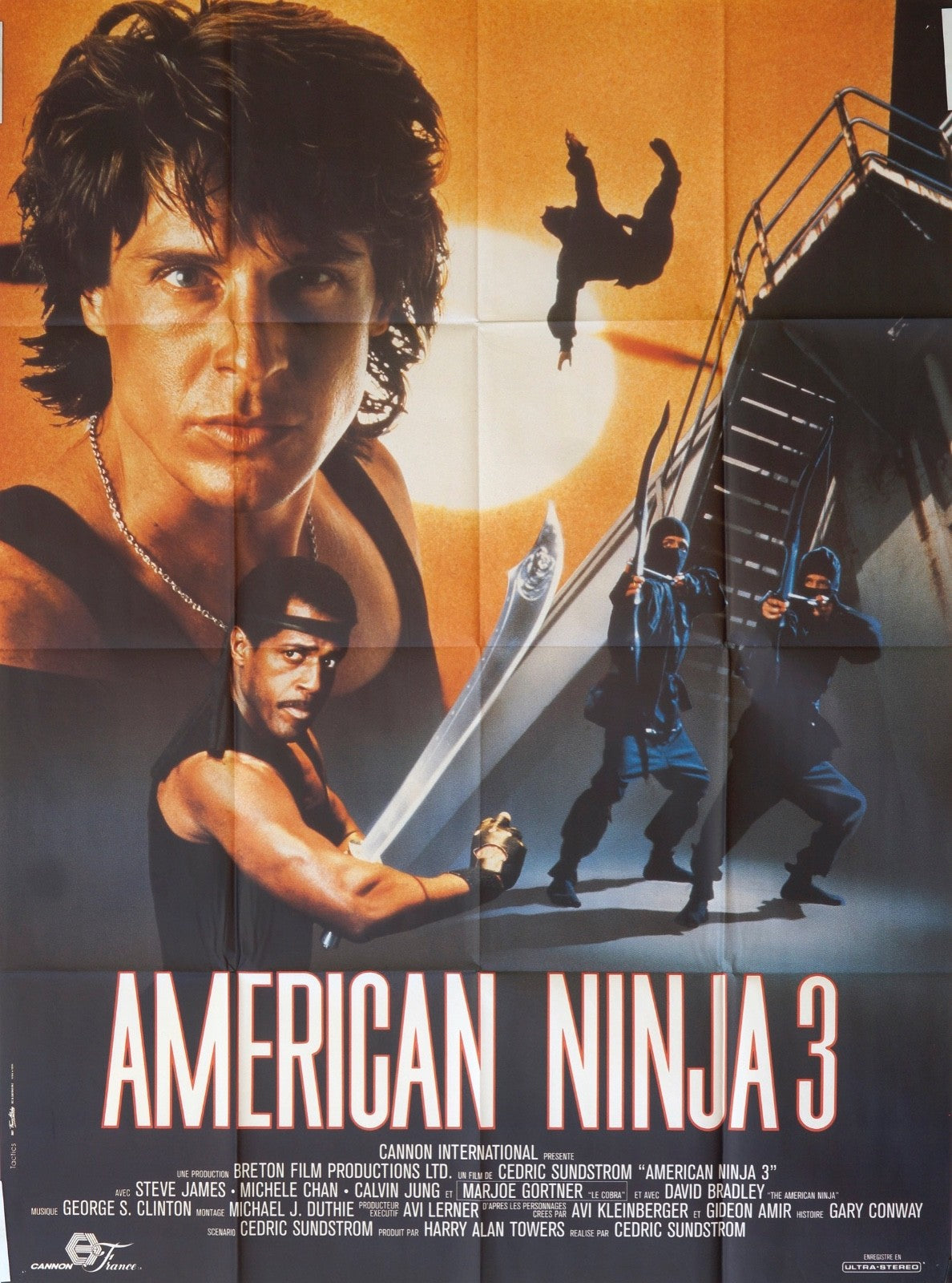 AMERICAN NINJA STEVE JAMES movie poster ORIGINAL 120x160