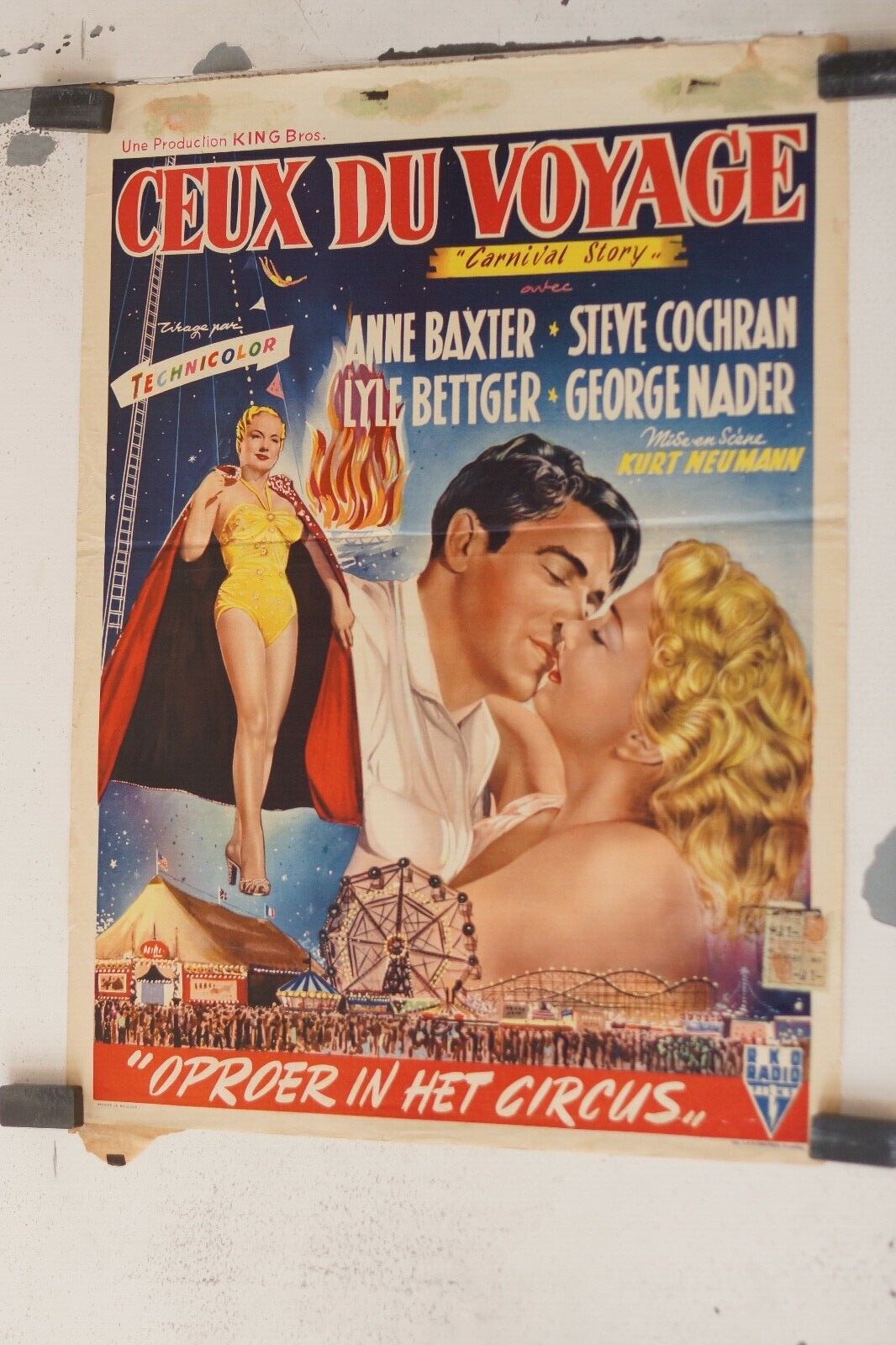 CEUX DU VOYAGE ORIGINAL (Belgium Version) 30x55 Carnival story