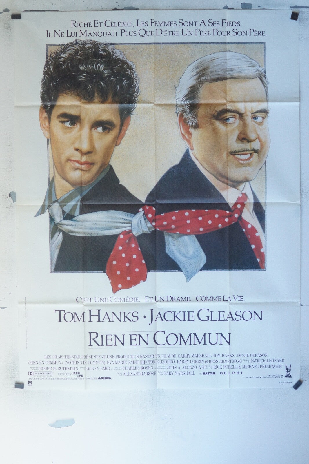 RIEN EN COMMUN MOVIE POSTER ORIGINAL 120x160 TOM HANKS – JACKIE GLEASON