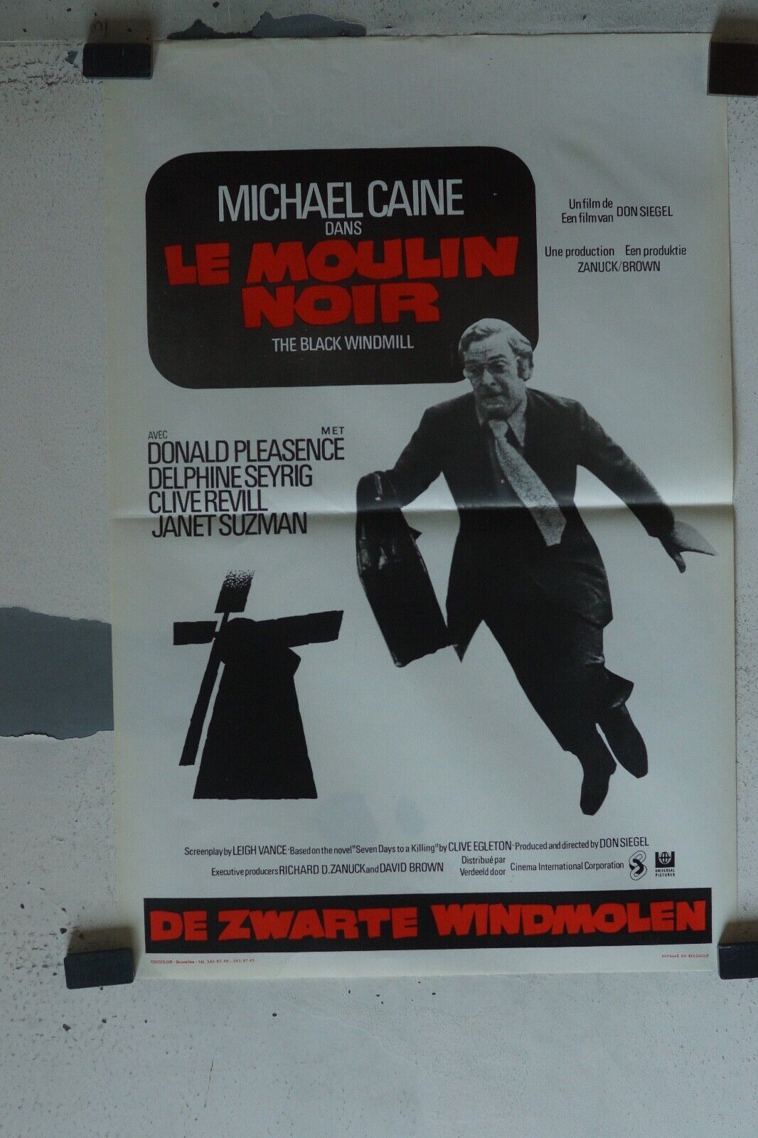 LE MOULIN NOIR MOVIE POSTER ORIGINAL (55X37) MICHAEL CAINE