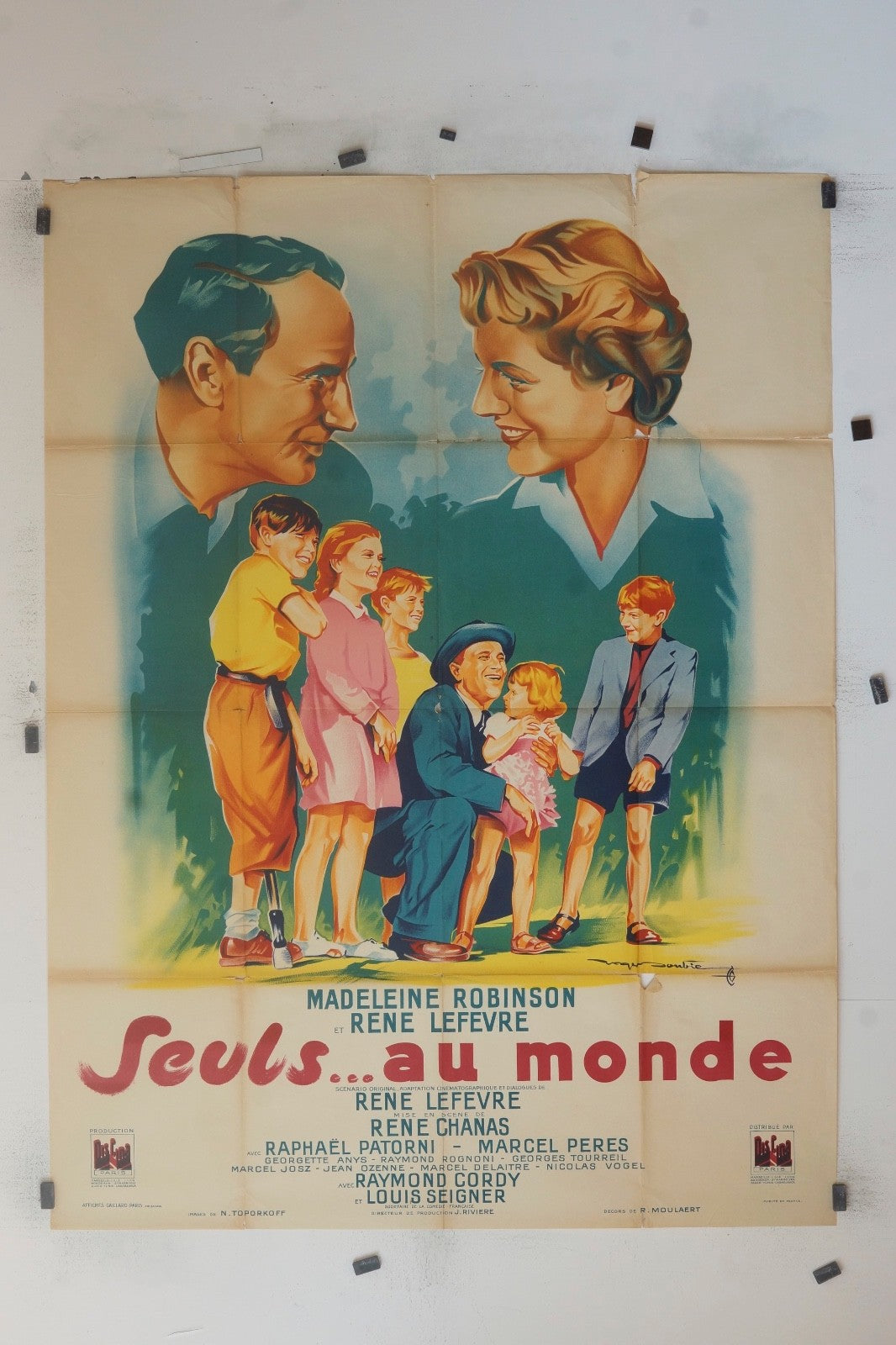 SEULS…AU MONDE MADELEINE ROBINSON MOVIE POSTER ORIGINAL 120x160