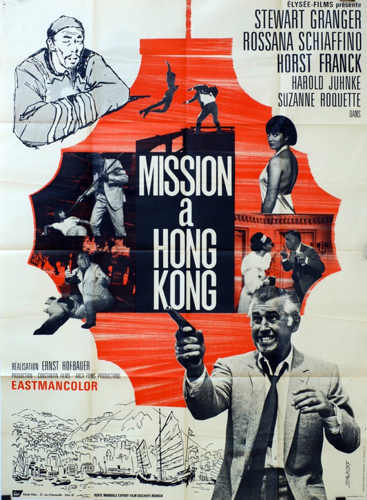 MISSION A HONG KONG ORIGINAL MOVIE POSTER 120x160 STEWART GRANGER