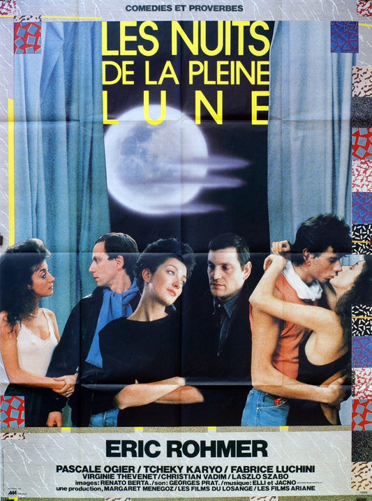 LES NUITS DE LA PLEINE LUNE MOVIE POSTER ORIGINAL 120x160 ERIC ROHMER