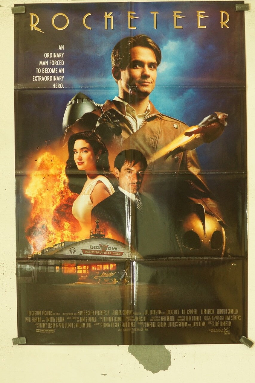 ROCKETEER 70x100 ORIGINAL MOVIE POSTER BILLY CAMPBELL, JENNIFER CONNELY