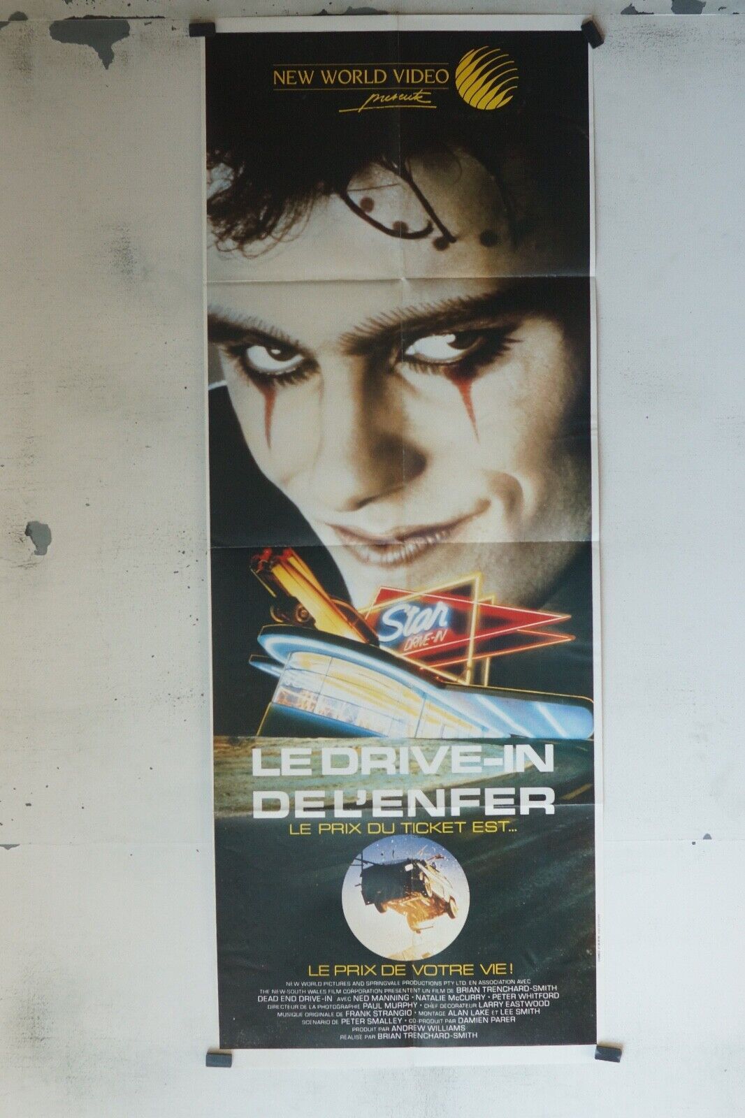 LE DRIVER DE L’ENFER (60x160) MOVIE POSTER ORIGINAL NED MANNING