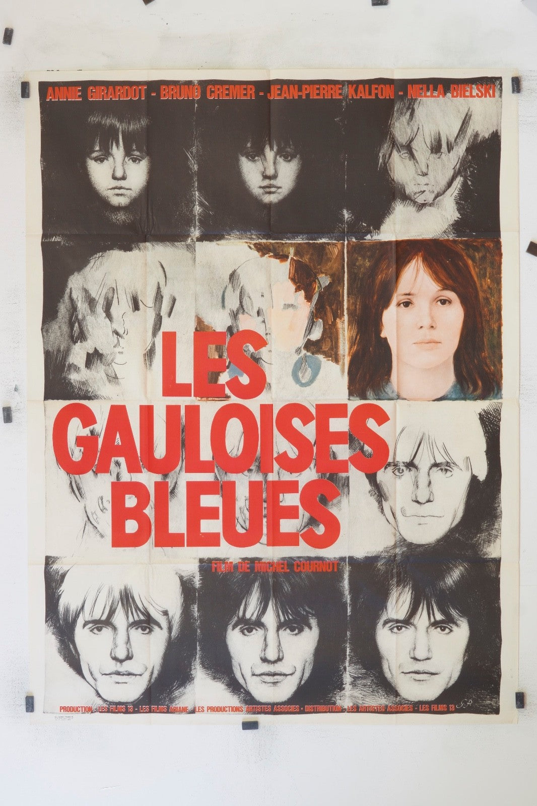 LES GAULOISES BLEUES ANNIE GIRADOT MOVIE POSTER ORIGINAL 120x160