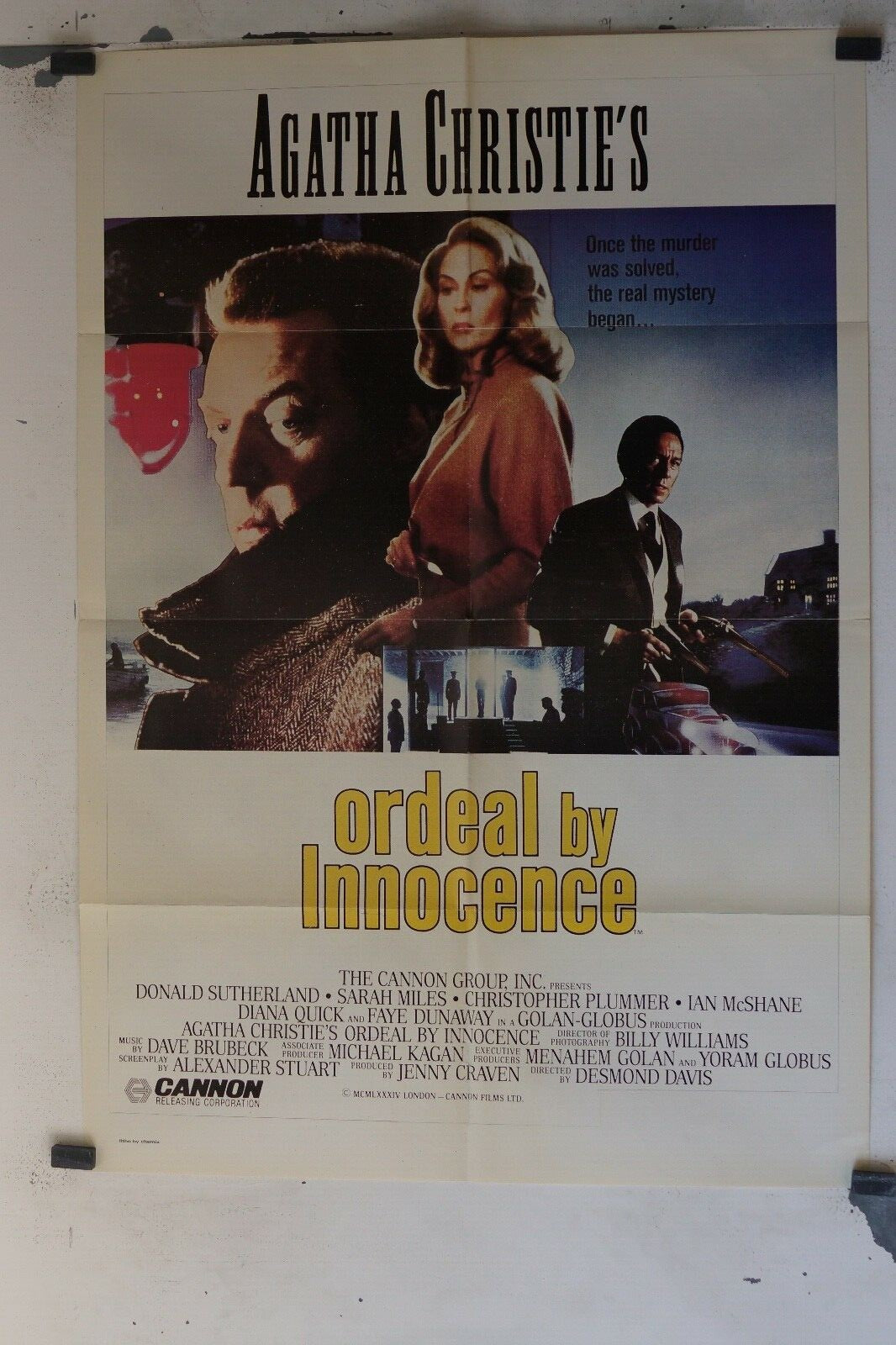 AGATHA CHRISTIE’S ORDEAL BY INNOCENCE ORIGINAL POSTER (69x103), Desmond Davis 