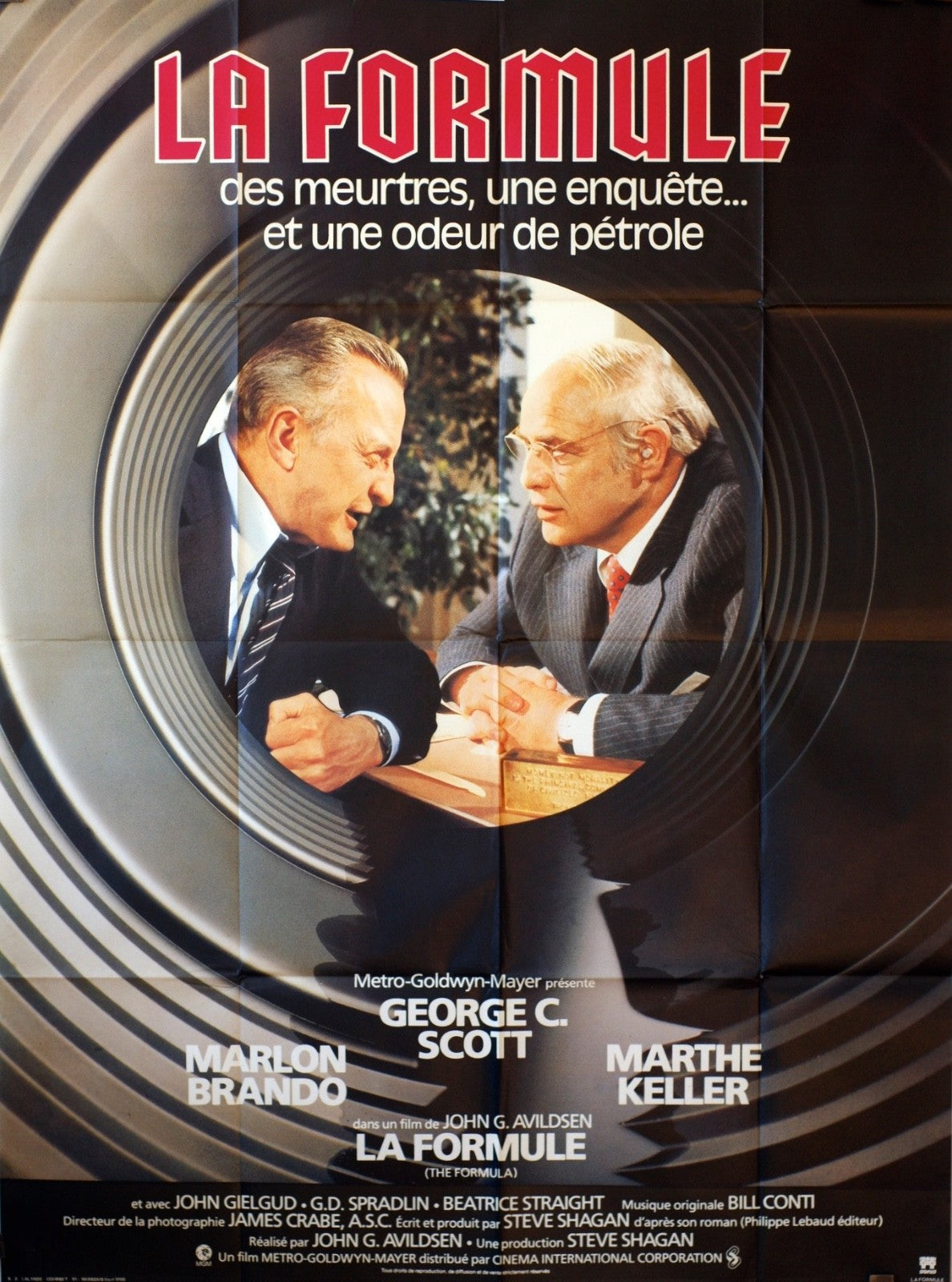 LA FORMULE  MARLON BRONDO MOVIE POSTER ORIGINAL 120x160