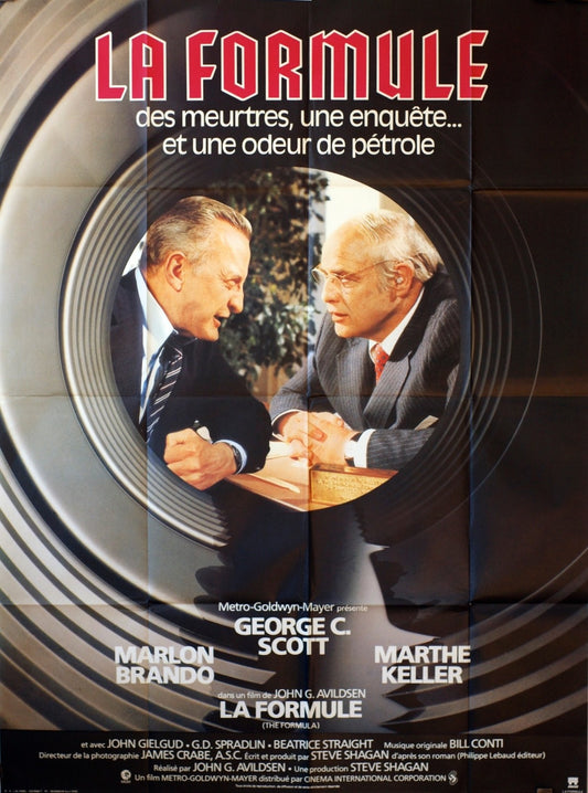 LA FORMULE  MARLON BRONDO MOVIE POSTER ORIGINAL 120x160