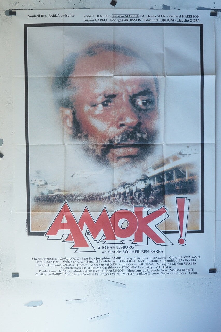 AMOK ! MOVIE POSTER ORIGINAL 120x160 CHARLES FORSTER