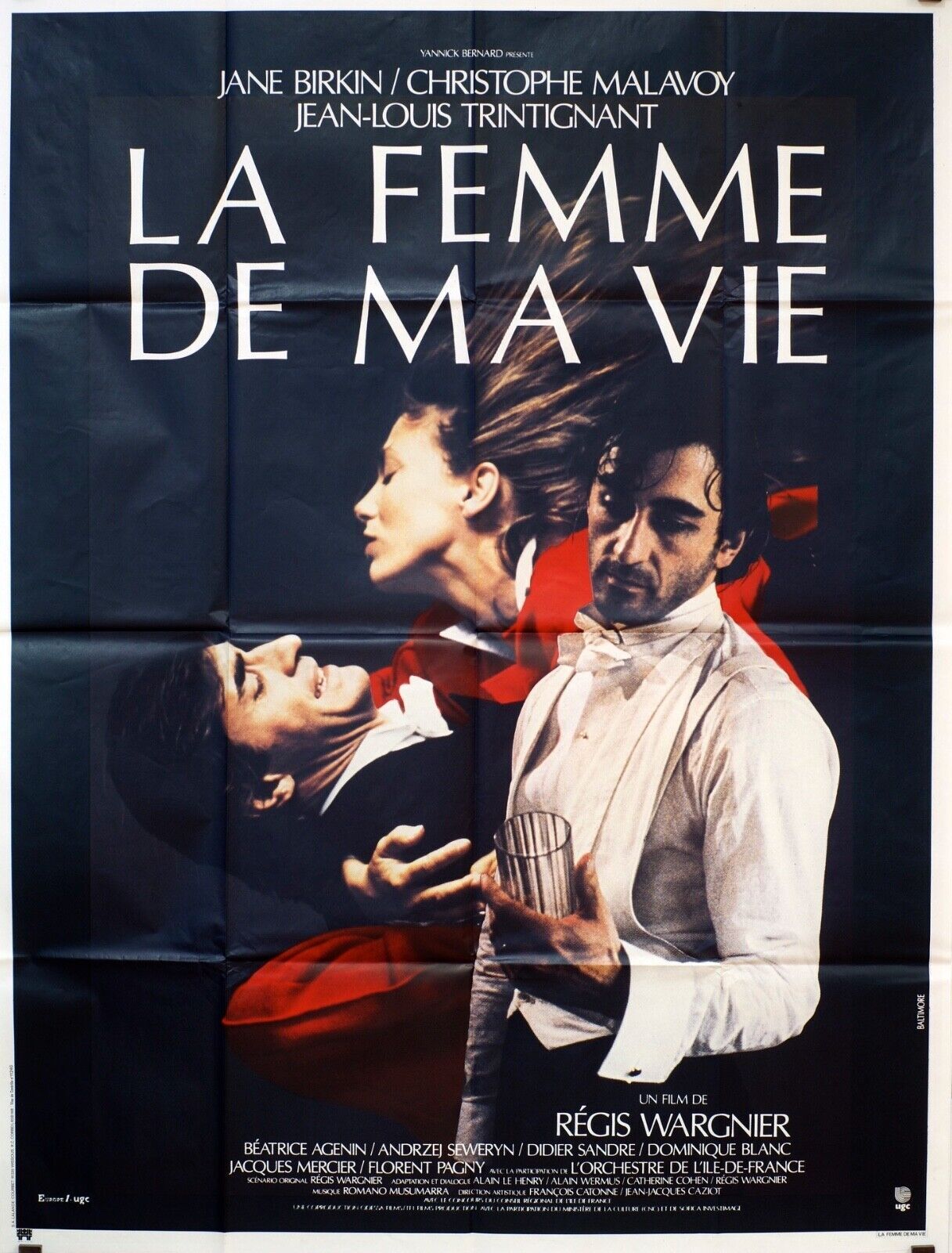 LA FEMME DE MA VIE MOUSSA MOVIE POSTER  ORIGINAL 120x160 JANE BIRKIN
