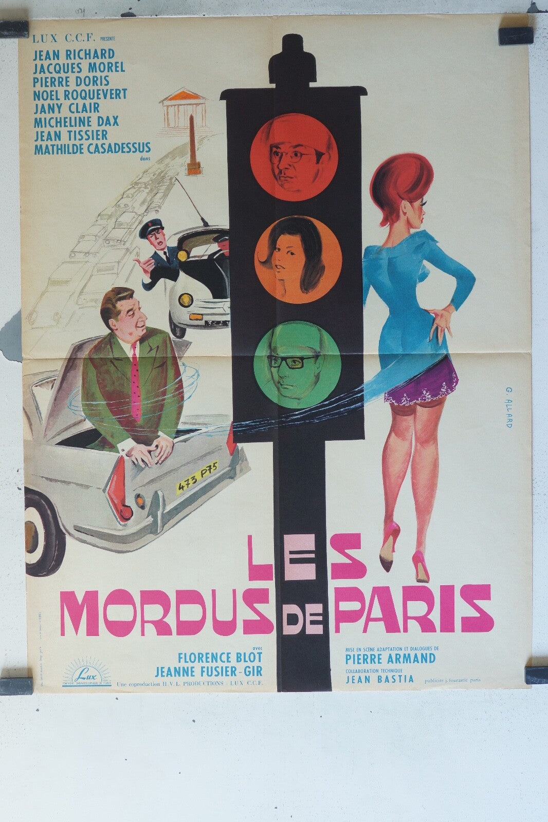 MORDUS DE PARIS (LES) MOVIE POSTER ORIGINAL (60X80) Jean Richard 