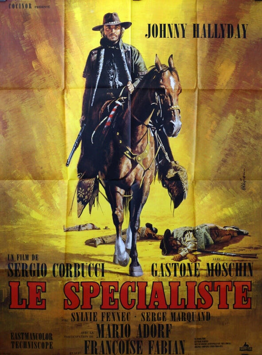 LE SPÉCIALISTE MOVIE POSTER ORIGINAL 120x160 JOHNNY HALLYDAY