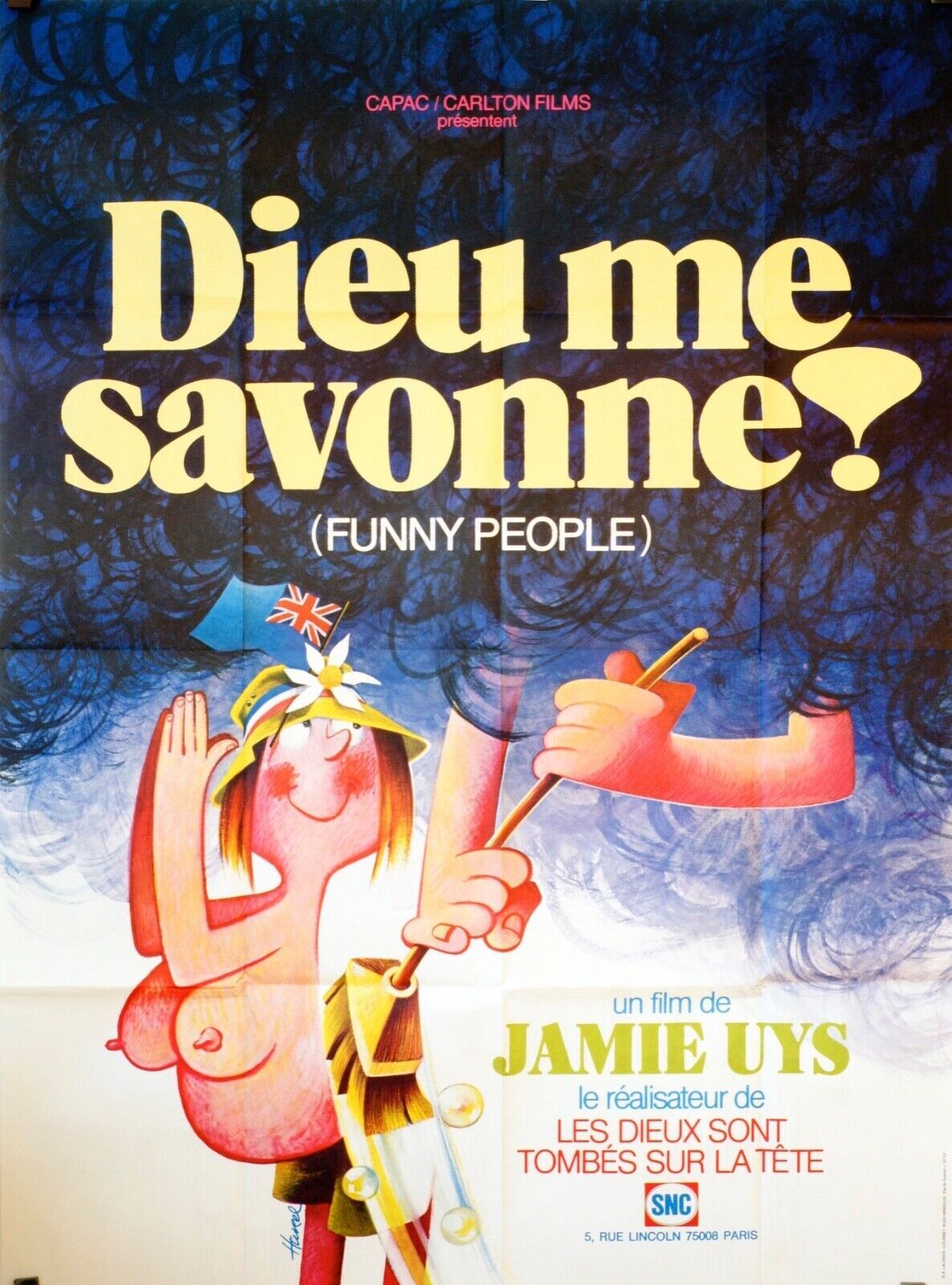 DIEU ME SAVONNE MOVIE POSTER ORIGINAL 120x160 JAMIE UYS