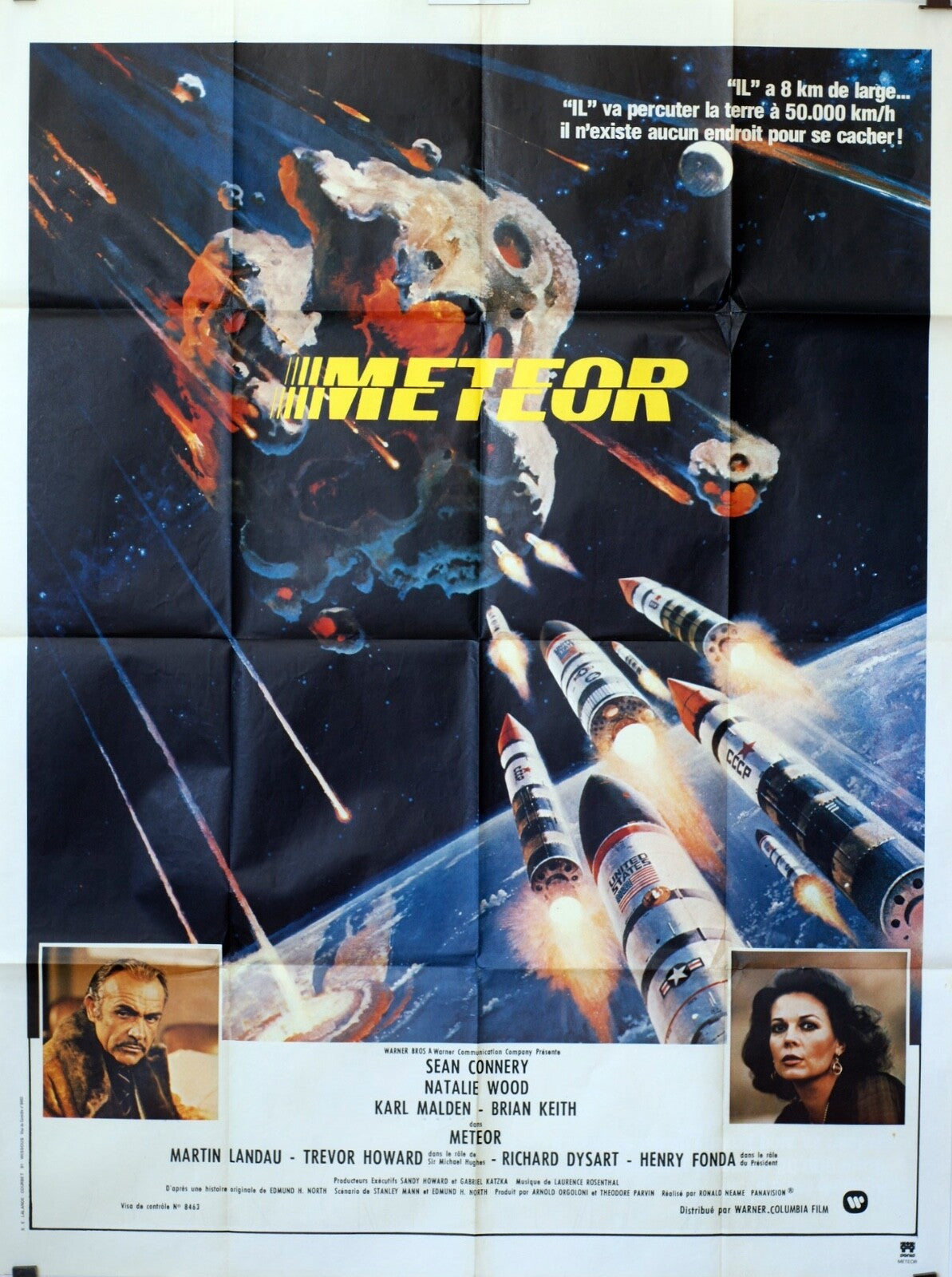 MÉTÉOR ORIGINAL MOVIE POSTER 120x160 SEAN CONNERY
