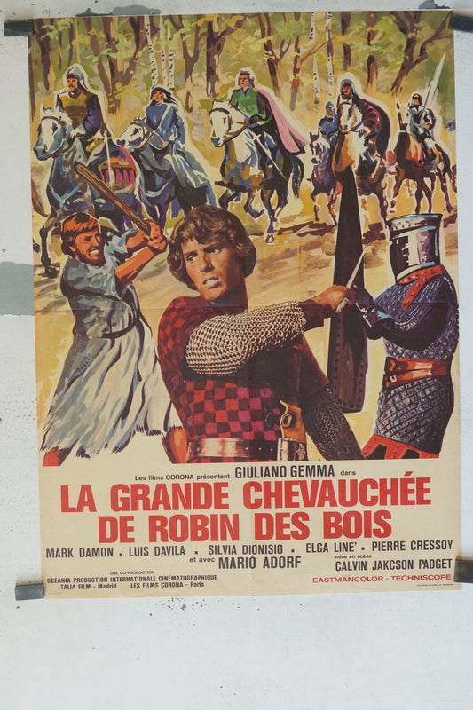 LA GRANDE CHEVAUCHÉE DE ROBIN DES BOIS MOVIE POSTER ORIGINAL (60X80) MARK DAMON