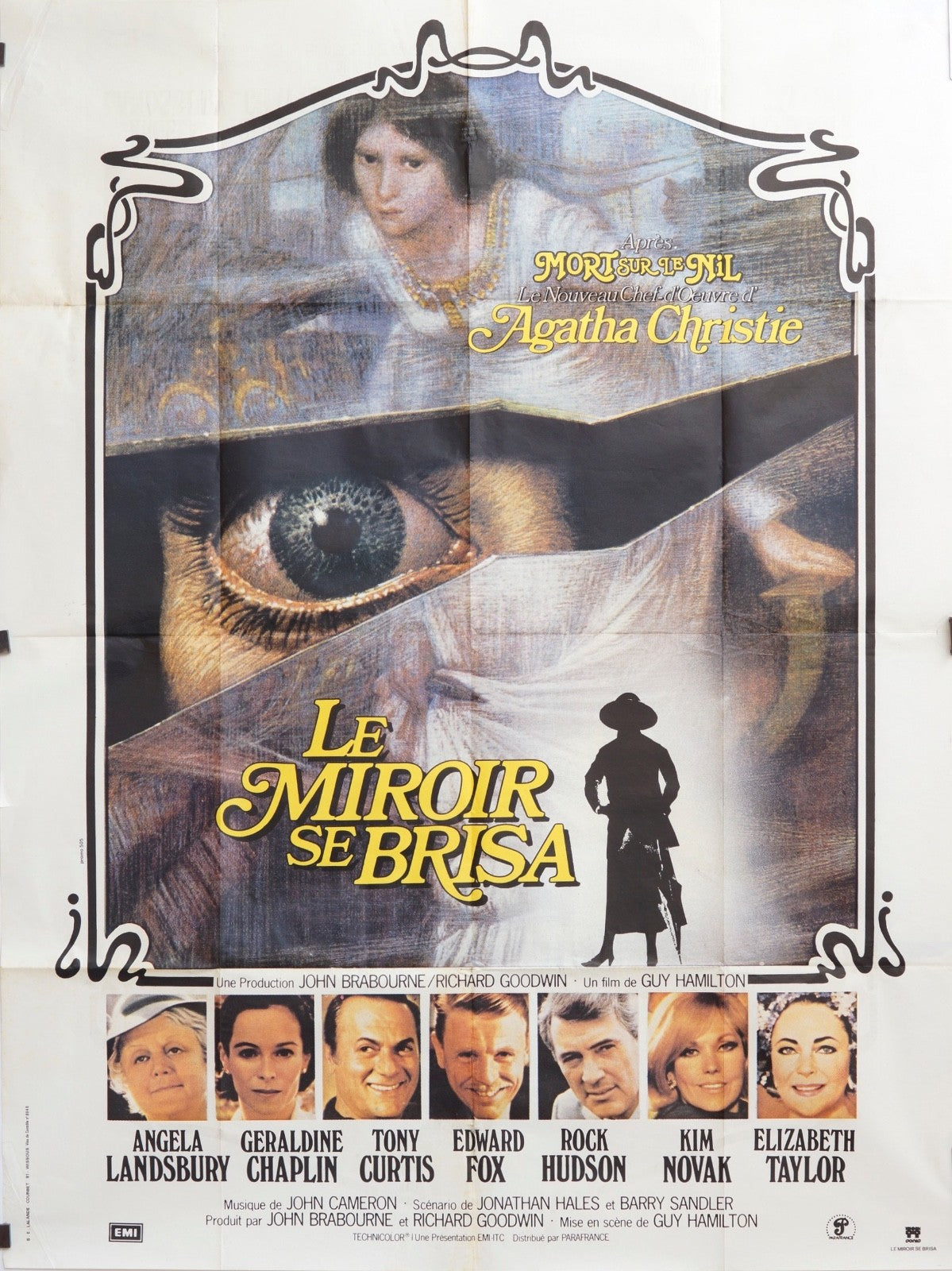 LE MIROIR SE BRISA ANGELA LANDSBURY MOVIE POSTER ORIGINAL 120x160