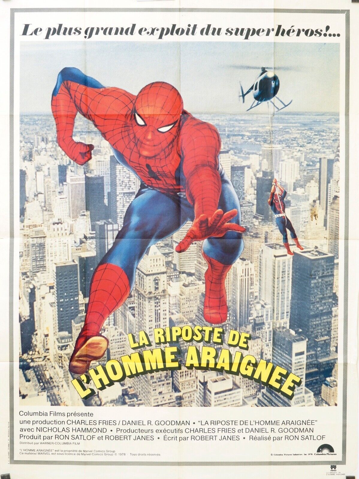 LA RIPOSTE DE L’HOMME ARAIGNÉE POSTER ORIGINAL 120x160 NICHOLAS HAMMOND