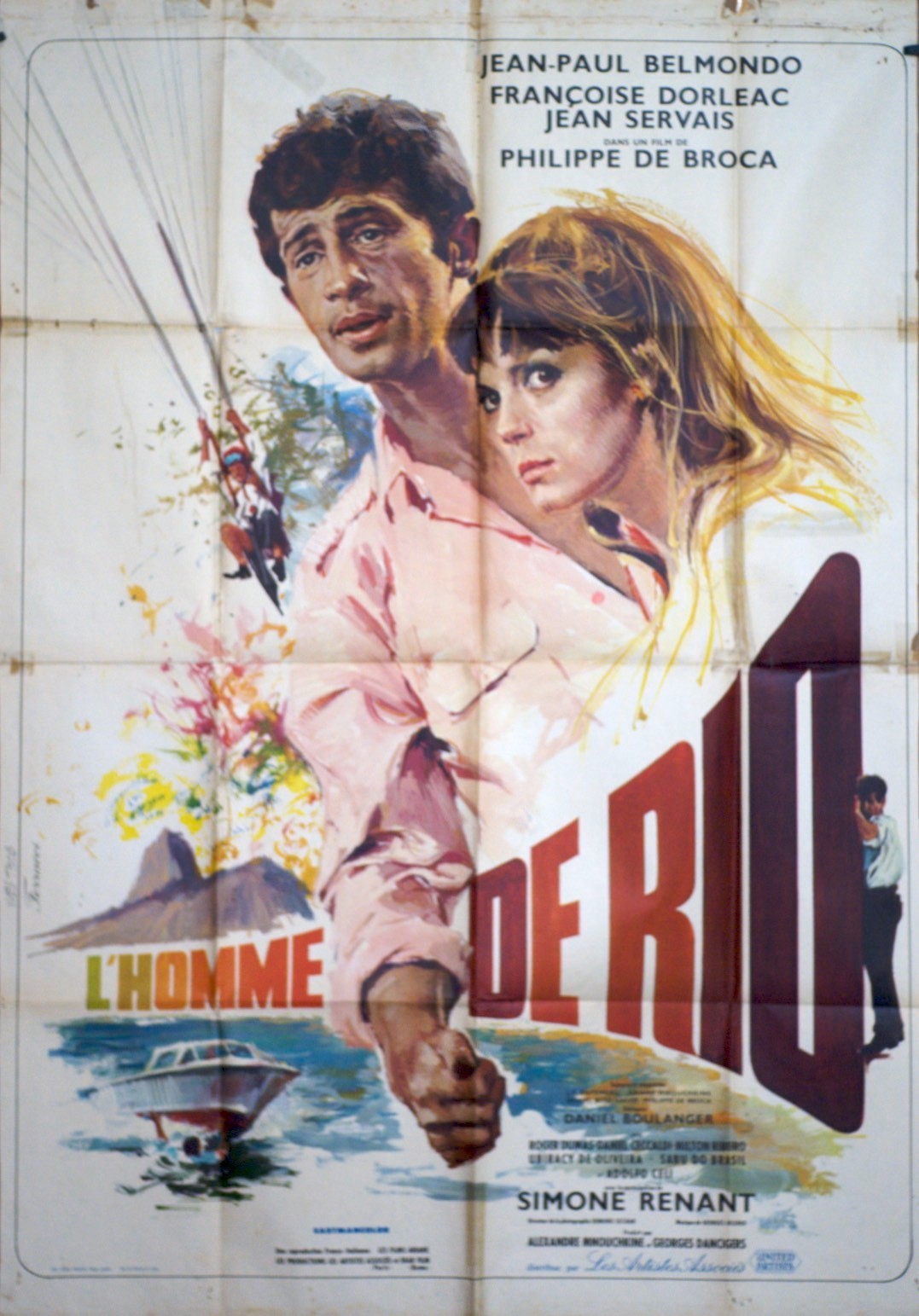 L’HOMME DE RIOMOVIE POSTER ORIGINAL 120x160, Belmondo