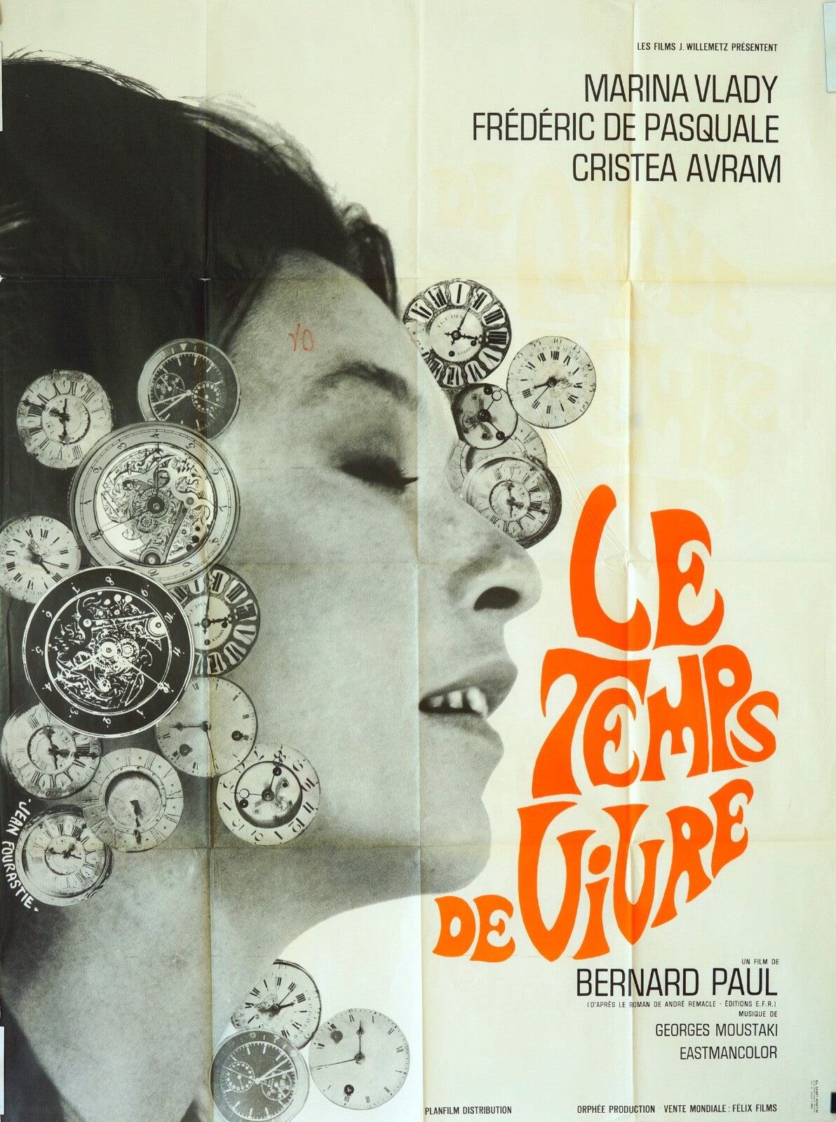 LE TEMPS DE VIVRE MOVIE POSTER ORIGINAL 120x160 MARINA VLADY