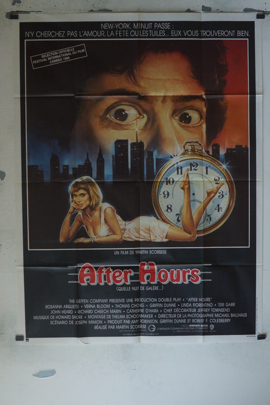 AFTER HOURS POSTER ORIGINAL120x160 MARTIN SCORESE