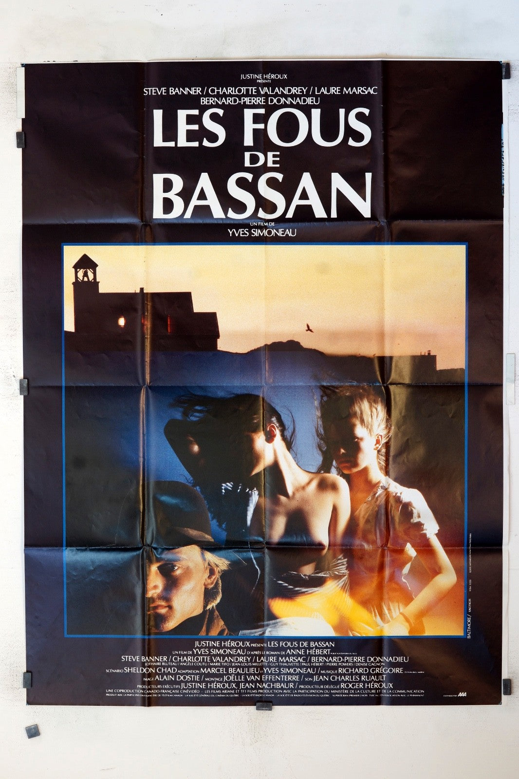 LES FOUS DE BASSAN YVES SIMONEAU MOVIE POSTER ORIGINAL 120x160