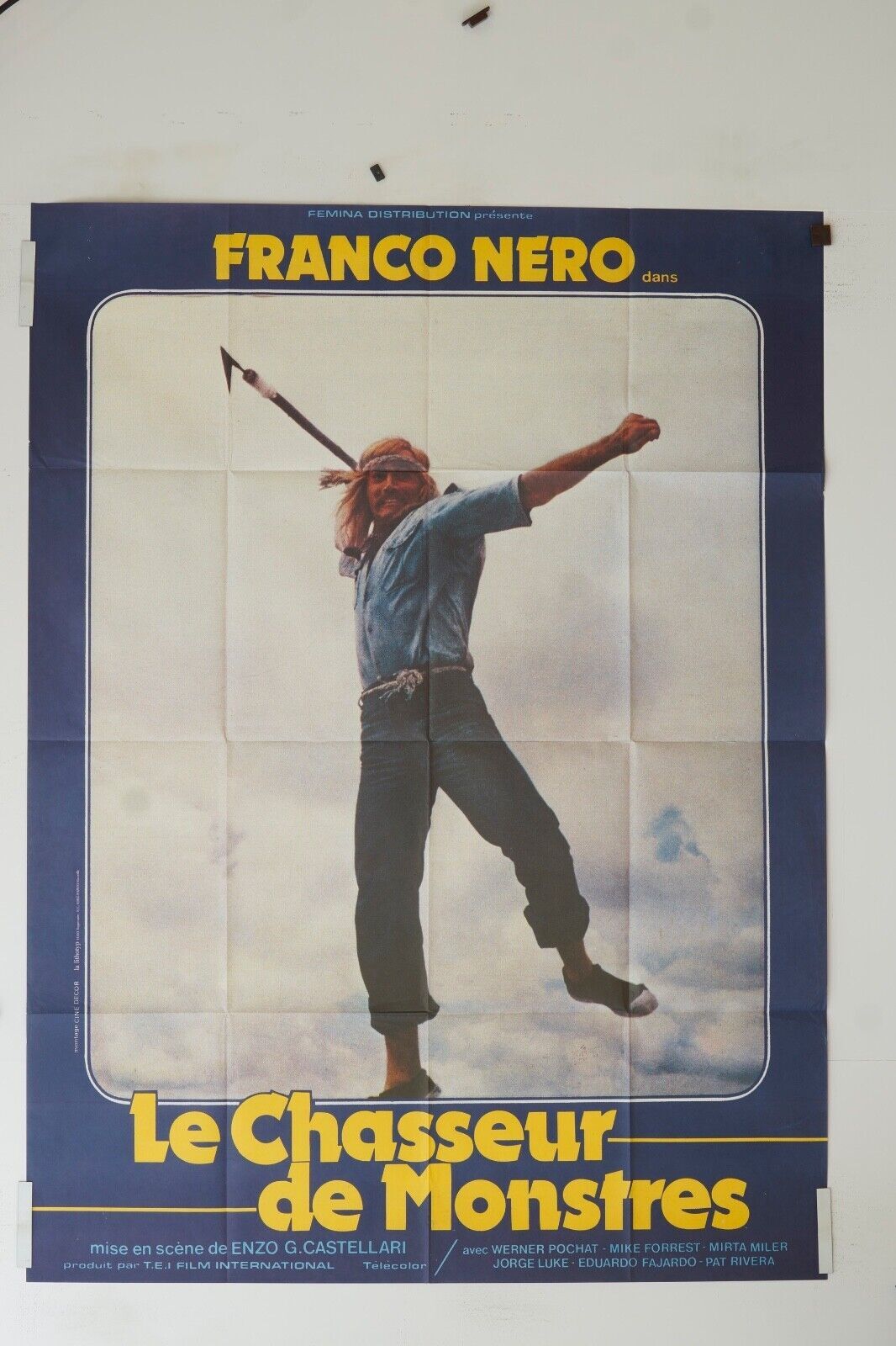LE CHASSEUR DES MONSTRES POSTER (120X160)  FRANCO NERO