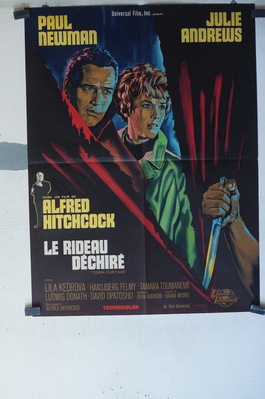 RIDEAU DECHIRE (LE) movie poster ORIGINAL 60x80 Paul Newman , Julie Andrews 